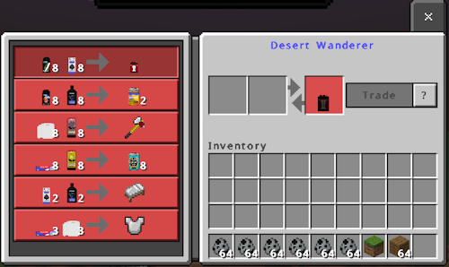 Desert Wanderer Trades