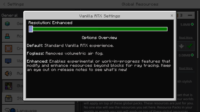 Vanilla RTX Resolution: Enhanced