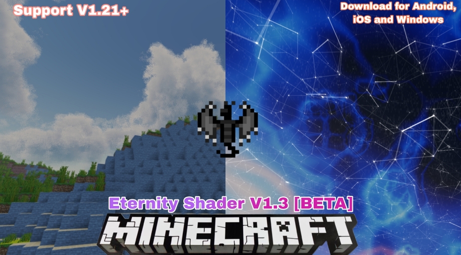 Thumbnail: Eternity Shader V1.3 for Minecraft BE/PE for 1.21.2+ Supports RenderDragon