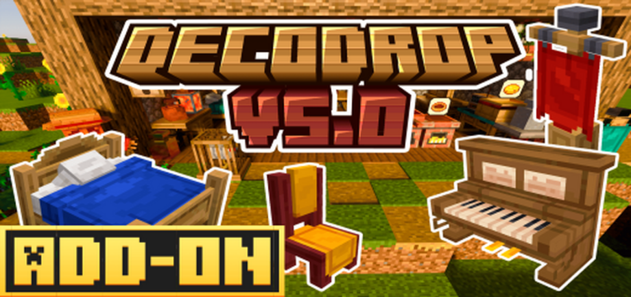 Thumbnail: DecoDrop Addon V4.0 Updated for Minecraft PE 1.21.30+