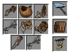 Saddles, Platform and Dino-Bag