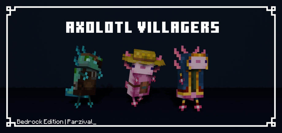 Thumbnail: Axolotl Villagers | Bedrock Edition