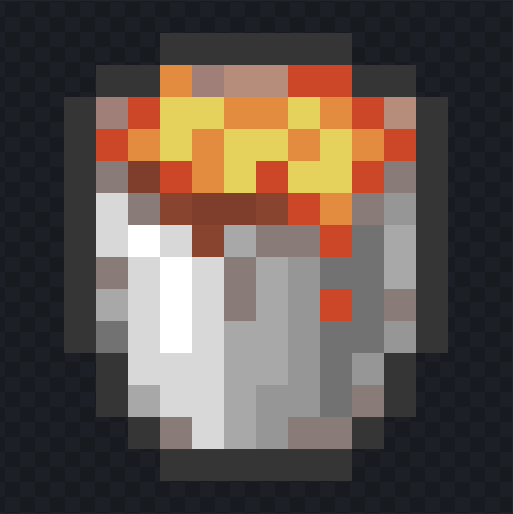 New Lava Bucket Texture