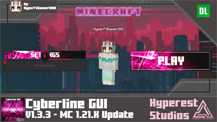 Thumbnail: Cyberline GUI v1.3.3 | MC 1.21.X Update