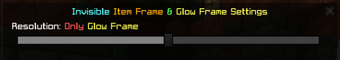 Resolution: Only Glow Frame