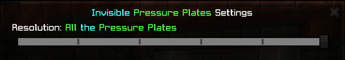 Resolution: All the Pressure Plates