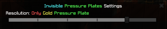 Resolution: Only Gold Pressure Plate