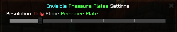 Resolution: Only Stone Pressure Plate