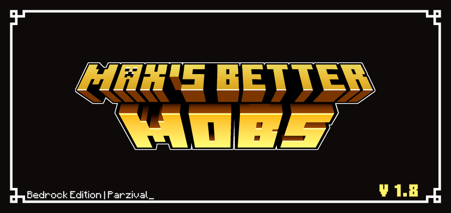 Thumbnail: Max's Better Mobs v1.8 - 1,100+ Mob Variations! | Bedrock Edition