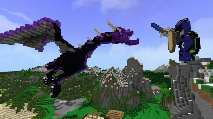 Statue of Kendal & Enderdragon