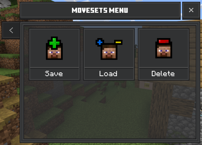 Movesets Menu