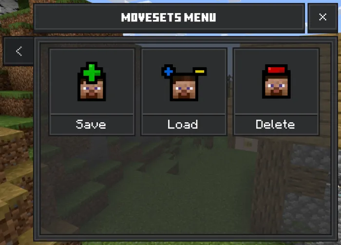 Movesets Menu