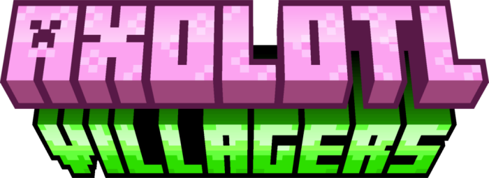 Axolotl Villagers Logo