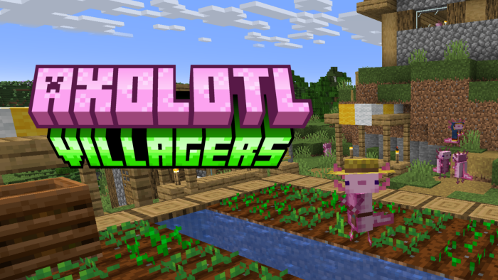 Axolotl Villagers: Screenshot 1