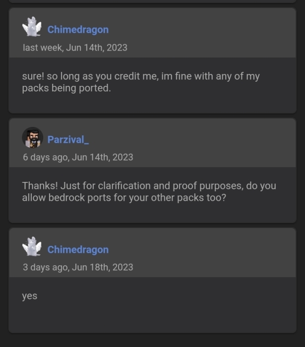 Chimedragon's Permission for Parzival_