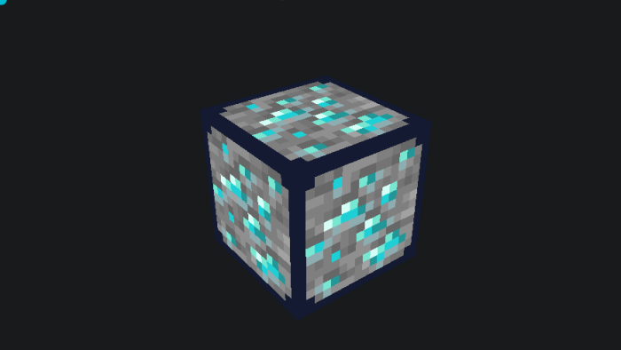 Outlined Diamond Ore