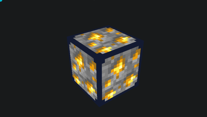 Outlined Gold Ore