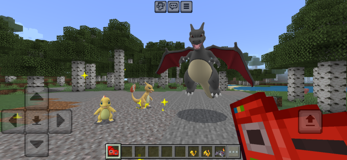 Charmander, Charmeleon & Charizard: Screenshot