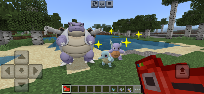 Squirtle, Wartortle & Blastoise: Screenshot