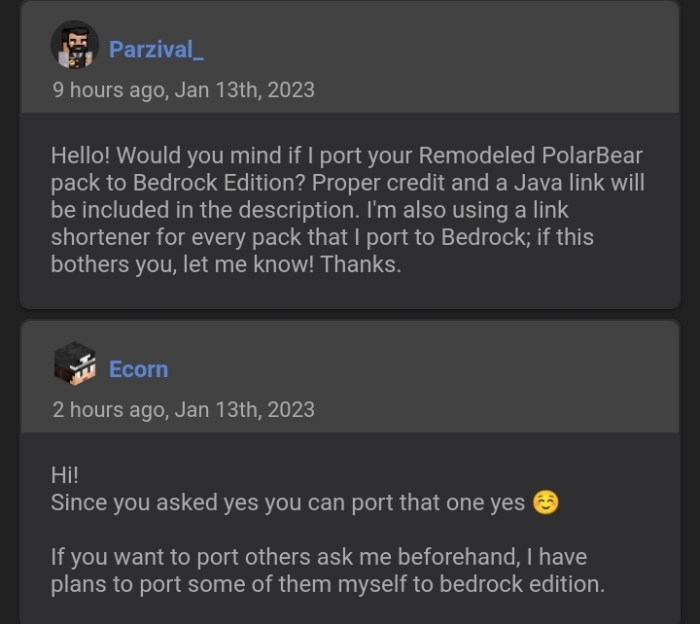 Ecorn's Permission for Parzival_