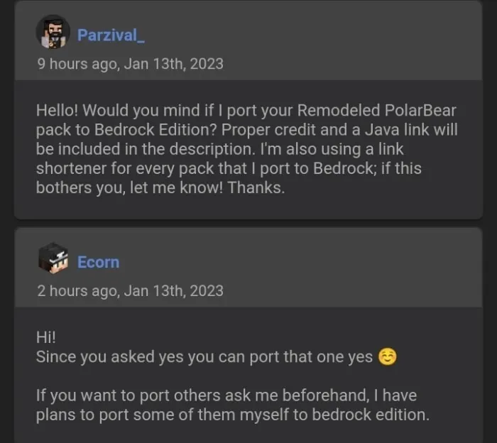 Ecorn's Permission for Parzival_