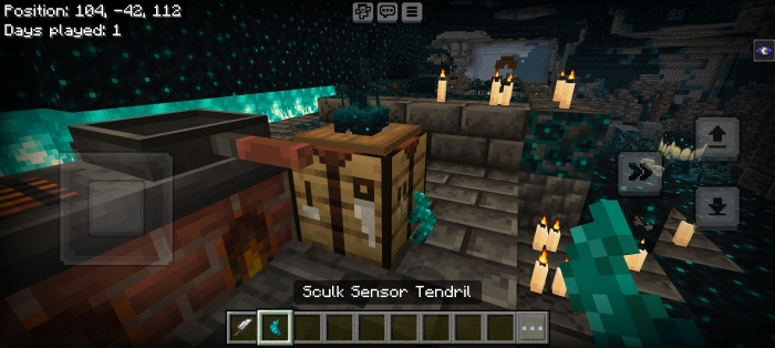 Sculk Sensor Tendril: Screenshot