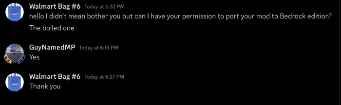 Permission from GuyNamedMP