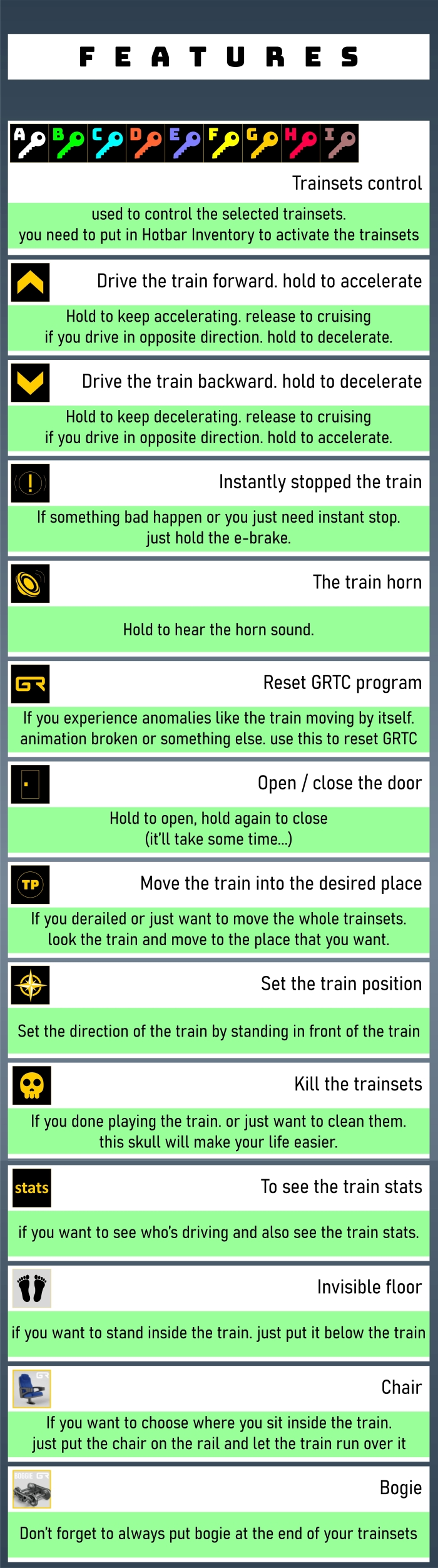 GRTC V2.1.3 Features Info