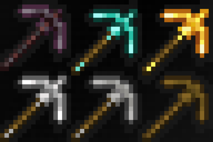 New Pickaxe Textures