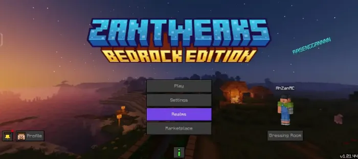 ZanTweaks: Screenshot 1
