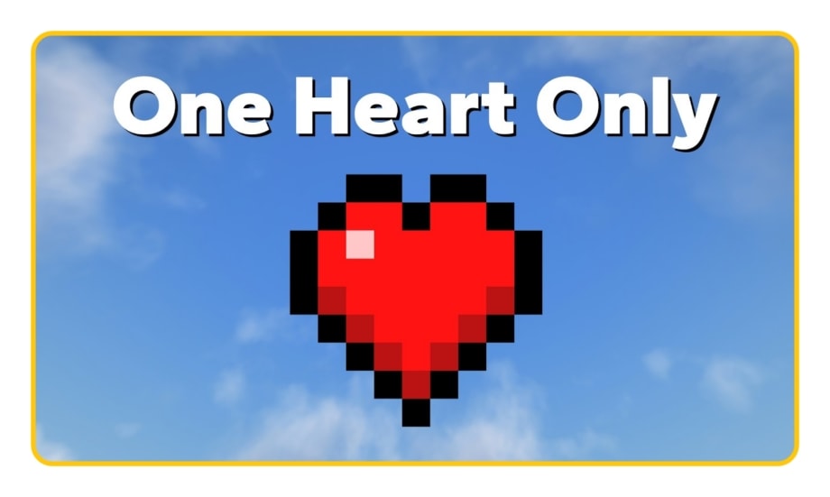 Thumbnail: Minecraft, But You Have One Heart 💜