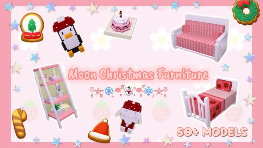 Thumbnail: ˚⋆𐙚｡Moon Christmas Cit Pack.🎄🎀 Release 1.20-1.21.50+ [˚⋆✨𖦹🪴.✧˚]
