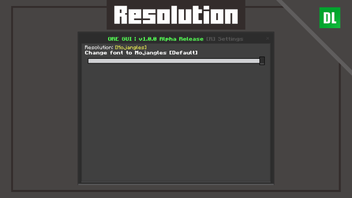 Ore GUI: Resolutions