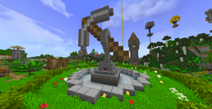 Pickaxe Statue: Screenshot