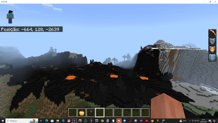 Vulcanic Biome: Screenshot