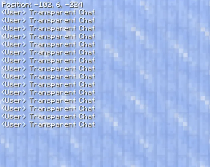 Transparent Chat Background: After