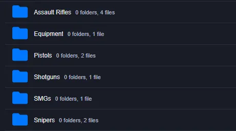 Weapon Folders