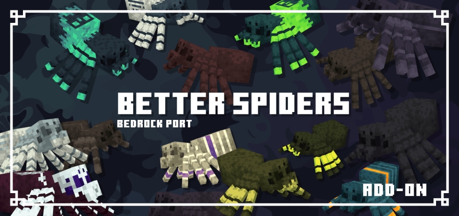 Thumbnail: Better Spiders Add-on | Bedrock Edition