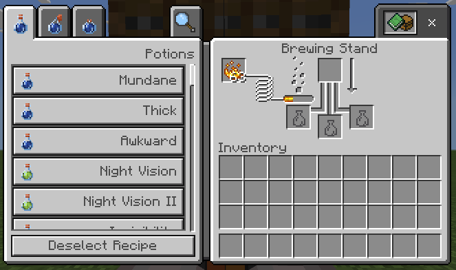 Potions Category: Screenshot