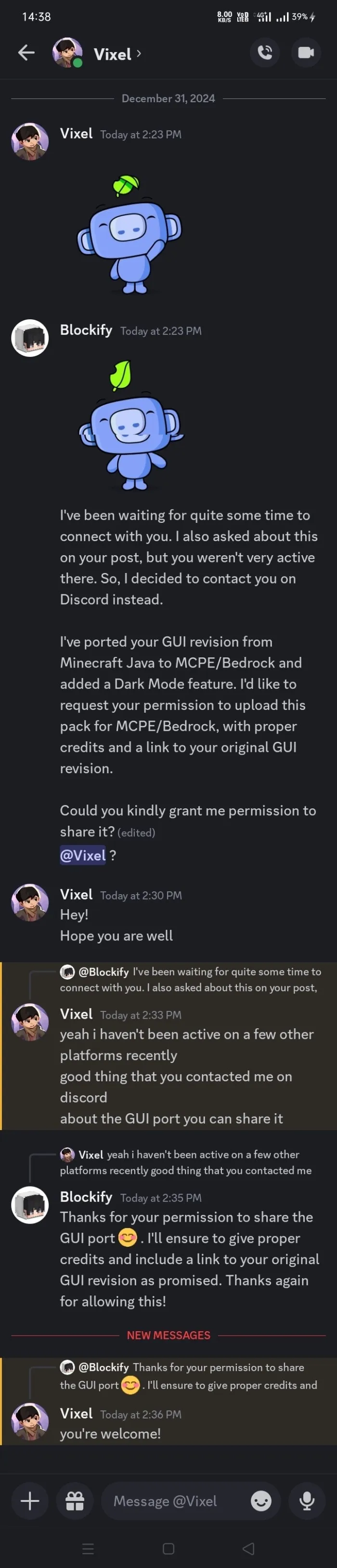Vixel's Permission for Parzival_