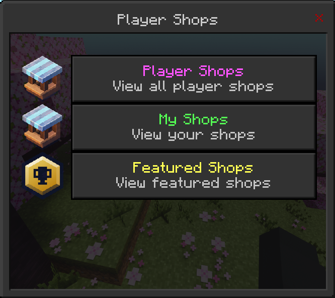 Player Shops: Screenshot