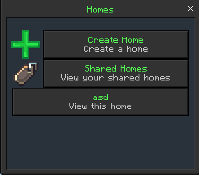 Sharing Homes: Screenshot