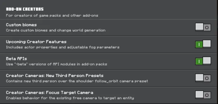 Required Experiments for FNaF: Build & Decor Addon