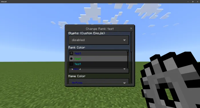 Rank Colors: Screenshot