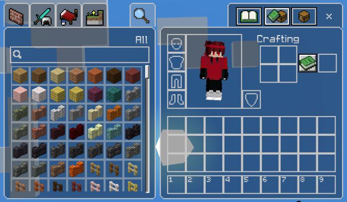 Inventory UI: Screenshot