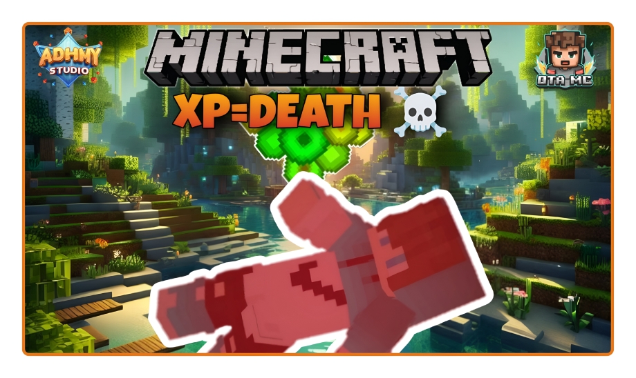 Thumbnail: Minecraft, but XP = Death ☠️