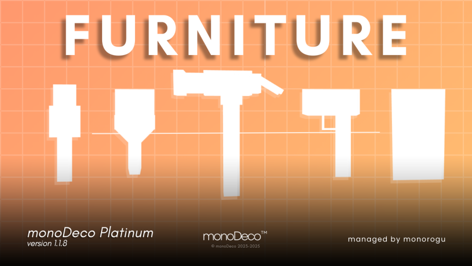 Thumbnail: monoDeco Platinum Furniture | 1500+ Blocks | v1.1.8