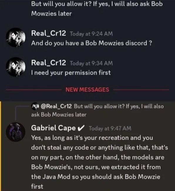 Gabriel Cape's Permission