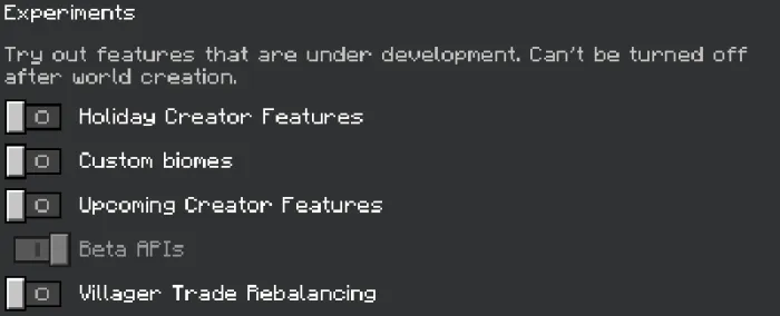 Required Experiments for Better Tombstones Addon