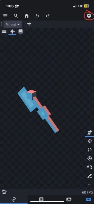 Paint Tab Button